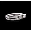 Image 2 : 0.55ctw Diamond Wedding Ring Set - 14KT White Gold