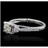 Image 2 : 18KT White Gold 1.57ctw Diamond Ring