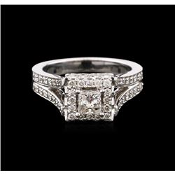 1.37ctw Diamond Ring - 14KT White Gold