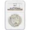 Image 1 : 1922 NGC MS63 Peace Silver Dollar