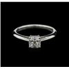Image 2 : Tiffany & Co. 0.76ct Diamond Solitaire Ring - Platinum