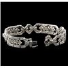 Image 3 : 2.31ctw Diamond Bracelet - 18KT White Gold