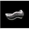 Image 2 : 14KT White Gold 1.27ctw Black Diamond Ring