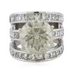 Image 1 : 18KT White Gold 14.79ctw Diamond Ring