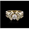 Image 1 : 14KT Yellow Gold 0.98ctw Diamond Ring