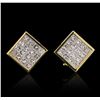 Image 1 : 18KT Yellow Gold 2.51ctw Diamond Earrings
