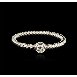 14KT White Gold 0.09ct Diamond Ring