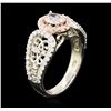 Image 3 : 14KT Two-Tone Gold 1.12ctw Diamond Ring