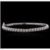 Image 1 : 14KT White Gold 1.63ctw Diamond Bracelet