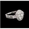 Image 2 : 1.20ctw Diamond Ring - 14KT White Gold