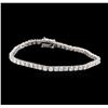 Image 1 : 14KT White Gold 4.55ctw Diamond Tennis Bracelet
