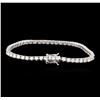 Image 2 : 14KT White Gold 4.55ctw Diamond Tennis Bracelet