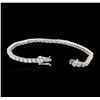 Image 3 : 14KT White Gold 4.55ctw Diamond Tennis Bracelet