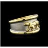 Image 2 : 18KT Two-Tone Gold Ring