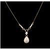 Image 2 : 14KT Yellow Gold 1.49ctw Diamond Necklace