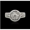 Image 1 : 14KT White Gold 1.35ctw Diamond Ring