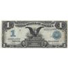 Image 1 : 1899 $1 Black Eagle Silver Certificate US Currency Bank Note