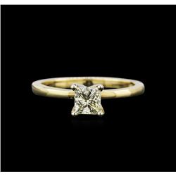 0.55ct Yellow Diamond Solitaire Ring - 18KT Yellow Gold