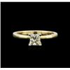 Image 1 : 0.55ct Yellow Diamond Solitaire Ring - 18KT Yellow Gold