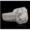 Image 2 : 14KT White Gold 5.79ctw Diamond Ring