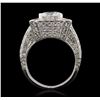Image 3 : 14KT White Gold 5.79ctw Diamond Ring