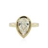 Image 1 : 14KT Yellow Gold 1.71ct Pear Cut Diamond Solitaire Ring