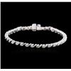 Image 1 : 14KT White Gold 2.23ctw Diamond Tennis Bracelet
