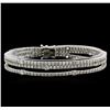 Image 1 : 7.72ctw Diamond Bracelet - 18KT White Gold