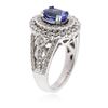 Image 3 : 14KT White Gold 1.20ct Tanzanite and Diamond Ring