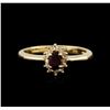 Image 1 : 14KT Yellow Gold 0.18ct Ruby and Diamond Ring
