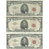 Image 1 : 1963 $5 Red Seal Bill Lot of 3