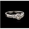 Image 2 : Platinum 0.35ctw Diamond Ring