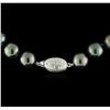Image 2 : Tahitian Cultured Pearl Necklace with 14KT White Gold Diamond Clasp