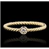 Image 1 : 14KT Yellow Gold 0.09ct Diamond Ring