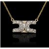 Image 2 : 14KT Yellow Gold 0.50ctw Diamond Necklace