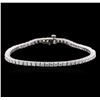 Image 1 : 14KT White Gold 4.62ctw Diamond Tennis Bracelet