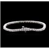 Image 2 : 14KT White Gold 4.62ctw Diamond Tennis Bracelet