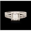 Image 1 : 14KT White Gold 1.68ctw Diamond Ring