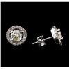 Image 2 : 1.68ctw Diamond Earrings - 14KT White Gold