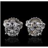 Image 1 : 14KT White Gold 1.47ctw Diamond Earrings