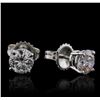 Image 2 : 14KT White Gold 1.47ctw Diamond Earrings