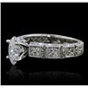 Image 2 : 18KT White Gold EGL Certified 1.32ctw Diamond Ring