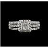 Image 1 : 14KT White Gold 1.13ctw Diamond Ring