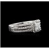 Image 2 : 14KT White Gold 1.13ctw Diamond Ring