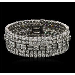 29.78ctw Diamond David Webb Bracelet - Platinum