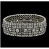 Image 2 : 29.78ctw Diamond David Webb Bracelet - Platinum