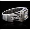 Image 2 : 14KT White Gold 1.47ctw Diamond Ring