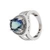 Image 2 : 4.43ct Tanzanite and Diamond Ring - 14KT White Gold