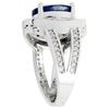 Image 5 : 4.43ct Tanzanite and Diamond Ring - 14KT White Gold