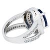 Image 6 : 4.43ct Tanzanite and Diamond Ring - 14KT White Gold